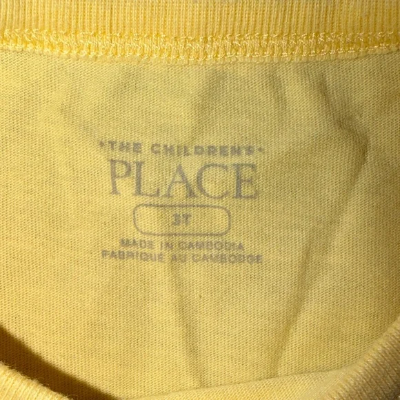 The Children’s Place Yellow Bunny Graphic Tee | 3T - Picture 3 of 5